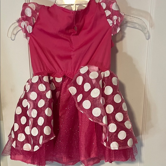 Minnie Mouse Disney Pink and White Polka Dot Kids Costume - Picture 5 of 5